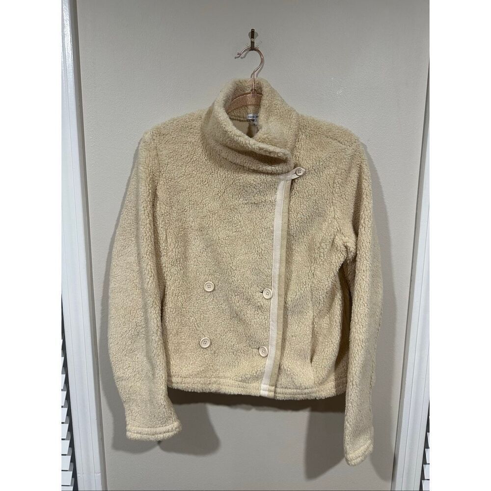 NWT Standard James Perse Shrunken Sherpa Jacket Natural Cream Size 3 (Large) $47